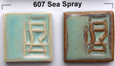 Glossy Opulence Glazes mimic gas-fired effects in C/6 electric kilns, with flowing secondary colors. Amaranth Stoneware Canada.