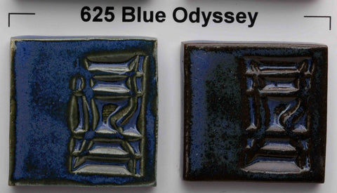 Glossy Opulence Glazes mimic gas-fired effects in C/6 electric kilns, with flowing secondary colors. Amaranth Stoneware Canada.