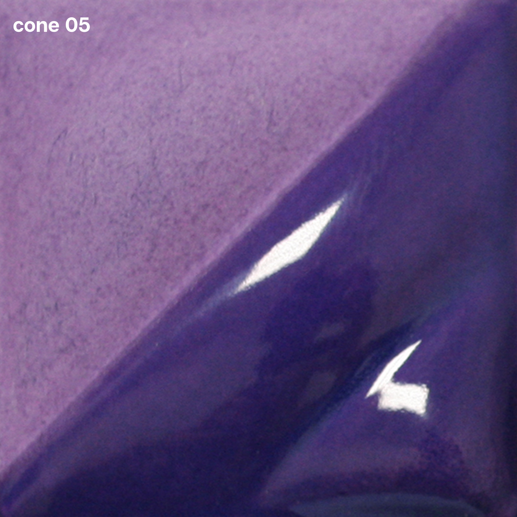 Amethyst Velvet Underglaze is a deep grape color that darkens at cone 5 and becomes a deep violet at cone 10. Amaranth Stoneware Canada.