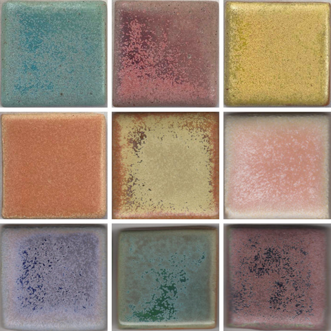 Archie's Series Sample Set, 12 containers of unique, runny glazes for advanced users. Amaranth Stoneware Canada.