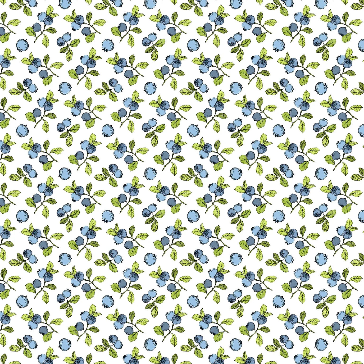 Blueberry (multicoloured) - Underglaze Transfer