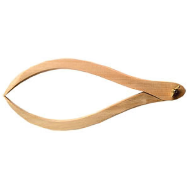 Caliper for transferring measurements from a model to clay and measuring thickness/diameters. Made from hardwood with rust-free hardware. 10" long. Amaranth Stoneware Canada.