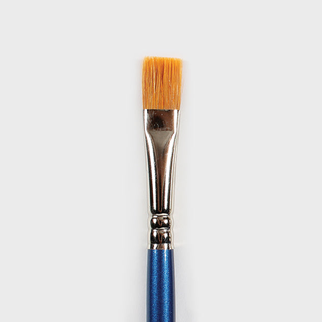 Perfect Touch brushes with long tapered bristles provide controlled glaze application and detailing. Durable Taklon, lacquered birch handle, brass ferrule. Amaranth Stoneware Canada.