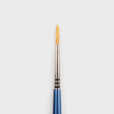 Long tapered bristles ensure precise glaze application and detailing. Made with durable Taklon, lacquered birch handle, and brass ferrule. Amaranth Stoneware Canada.