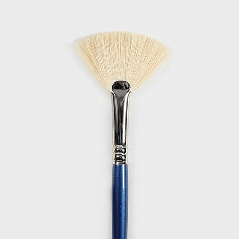 Mayco’s secret weapon for glazing large areas with soft, loose hairs that blend glazes, smooth drips, and apply specialty glazes. Taklon, birch handle, brass ferrule. Amaranth Stoneware Canada.