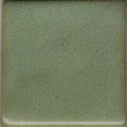 Deep Avocado glaze, a bright green finish with a slight satiny sheen, suitable for indoor and outdoor tile and functional ware. Amaranth Stoneware Canada.