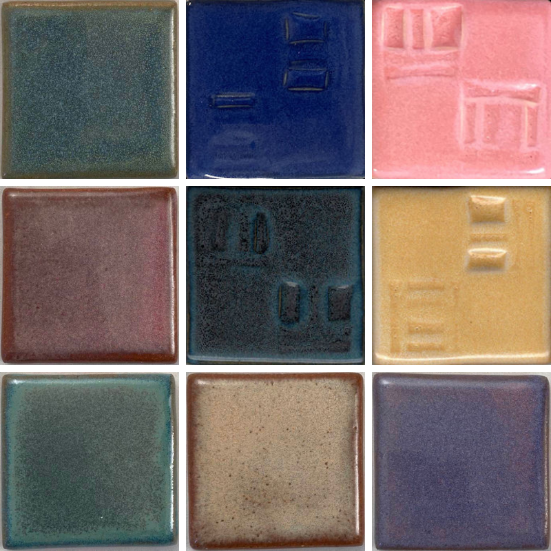 The Fantasy Series of glazes are a diverse line-up of mesmerizing colors with the versatility of many our other best selling glazes. 12 4 oz containers in each sample set.