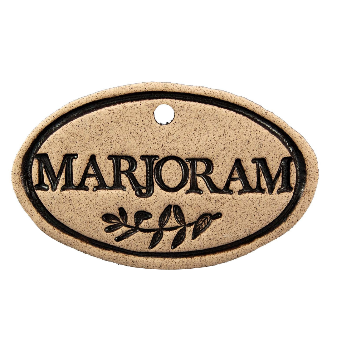 Garden Markers: white stoneware, 3.5"x2.25", weatherproof, rustproof hanger included. Unique leaf design. Handcrafted in Kingston, Ontario at Amaranth Stoneware.