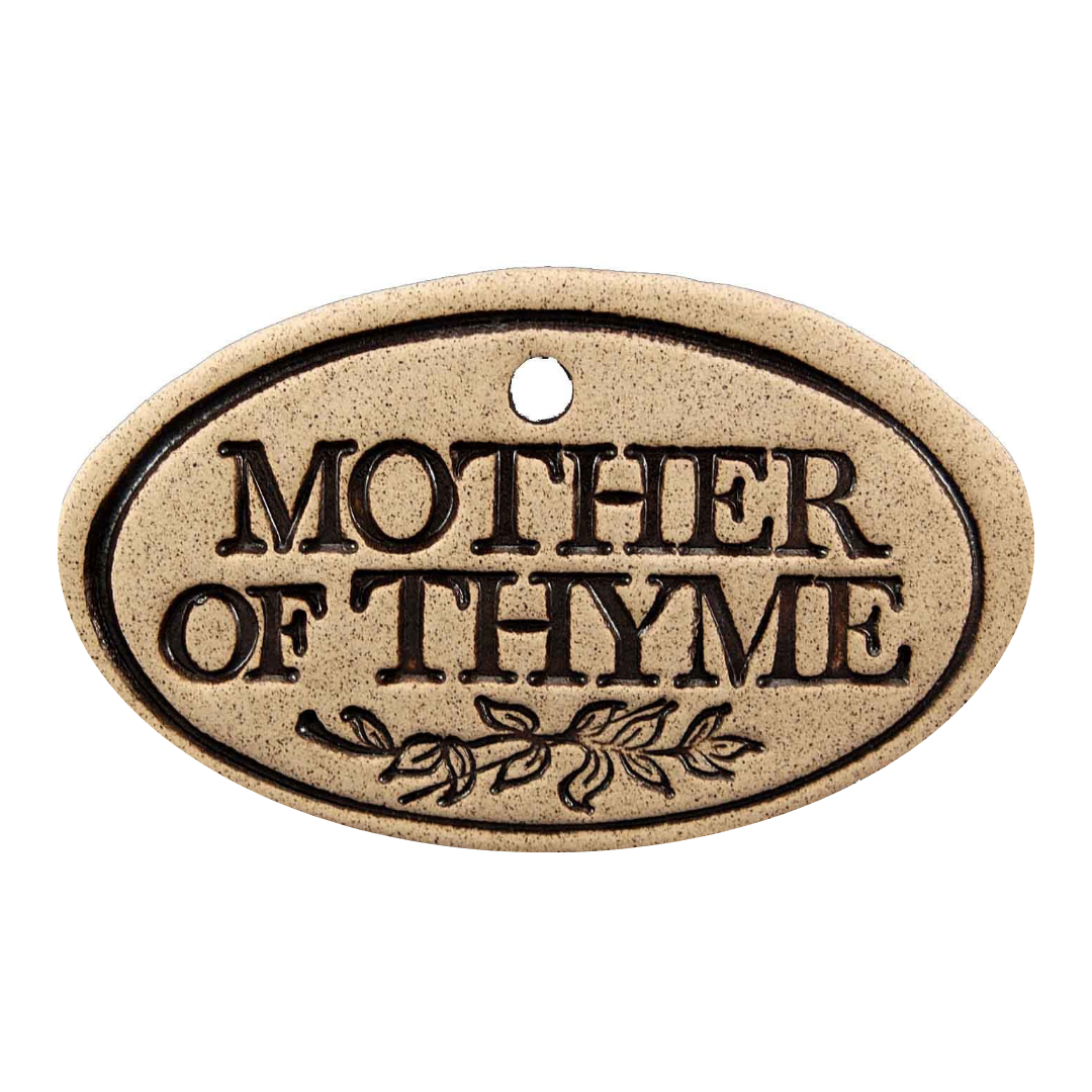 Garden Markers: white stoneware, 3.5"x2.25", weatherproof, rustproof hanger included. Unique leaf design. Handcrafted in Kingston, Ontario at Amaranth Stoneware.