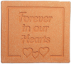 Pet Memorials: 8"x7", weatherproof stoneware, lead-free, a heartfelt tribute to cherished companions. Amaranth Stoneware Canada.