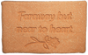 Pet Memorials: 7.5"x5", weatherproof stoneware, lead-free, a heartfelt tribute for beloved companions. Handcrafted in Kingston, Ontario at Amaranth Stoneware.