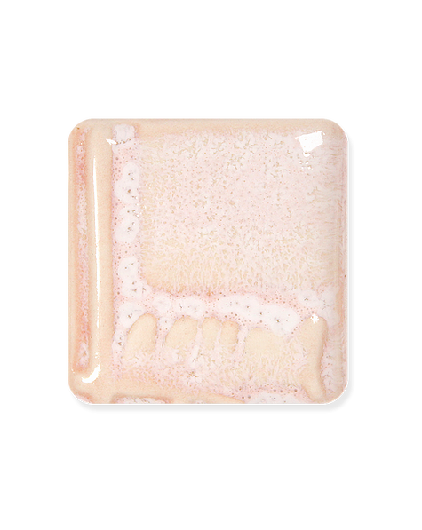 Pinky beige glaze. Translucent Cream is the base glaze for the Mystic glaze series.