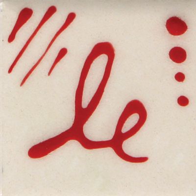 Designer Liner is clay-based and pigmented, perfect for fine detail with lines, dots, and letters. Amaranth Stoneware Canada.