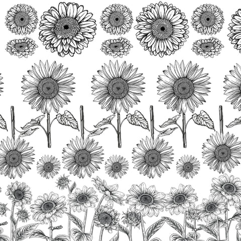 Sunflower Field - Underglaze Transfer