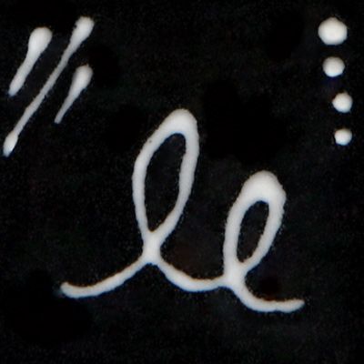 Designer Liner is clay-based and pigmented, perfect for fine detail with lines, dots, and letters. Amaranth Stoneware Canada.