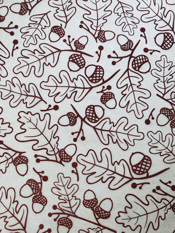 Acorns - Underglaze Transfer Sheet by Elan Pottery - Amaranth Stoneware Canada