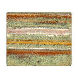 Spectrum 1145 Textured Autumn glaze, a cone 4/6 brown and green glaze, is brighter on white clay and ideal for trees and leaves. Amaranth Stoneware Canada.