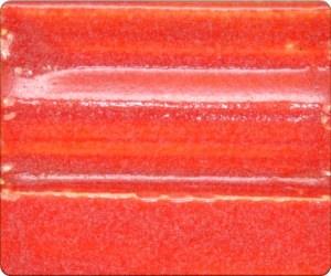 Spectrum’s 1197 Reactive Red is a cone 4/6 stoneware glaze. It produces a red finish. Amaranth Stoneware Canada.