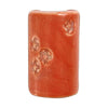 Orange-red glaze. Inspired by wood-fired Shino glazes, this series offers unique, reactive looks in your cone 6 electric kiln! Amaranth Stoneware Canada.