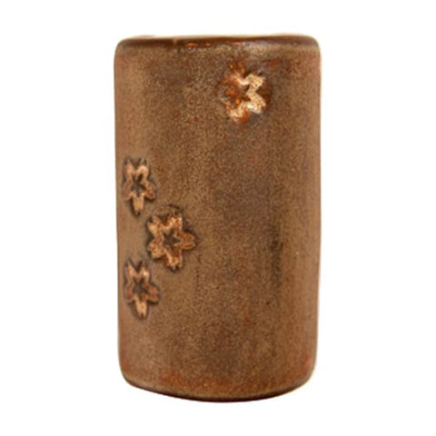 Brown glaze. Inspired by wood-fired Shino glazes, this series offers unique, reactive looks in your cone 6 electric kiln! Amaranth Stoneware Canada.