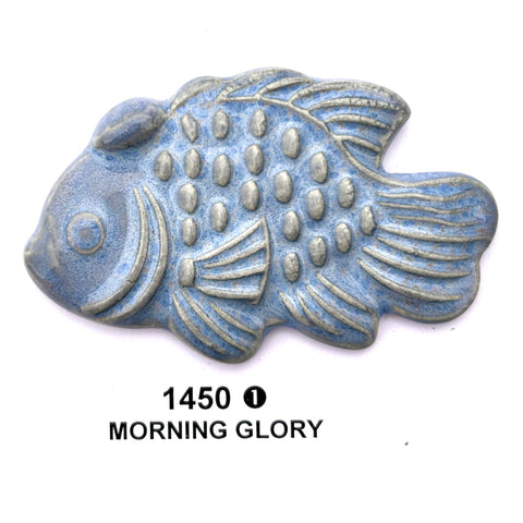 Blue glaze. Spectrum’s 1450 Morning Glory is a cone 4/6 stoneware glaze. Amaranth Stoneware Canada.