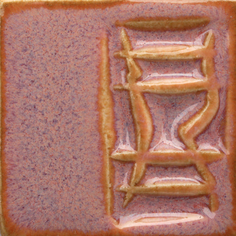 Glossy Opulence Glazes mimic gas-fired effects in C/6 electric kilns, with flowing secondary colors. Amaranth Stoneware Canada.