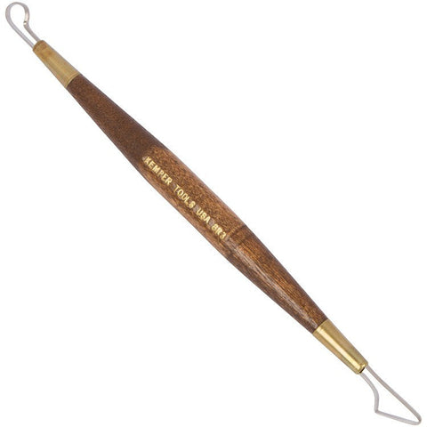 Ribbon tools for cutting, shaping, and slicing clay. High-strength stainless steel ends, hardwood handles. Amaranth Stoneware Canada.