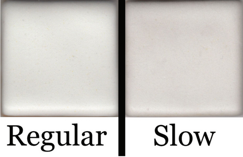 A smooth, off-white glaze ideal as a liner for functional ware, Alabaster Satin works well with underglaze. Regular vs slow cooled. Amaranth Stoneware Canada.