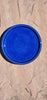Azure Dream glaze, deep blue that enhances texture. Amaranth Stoneware Canada.