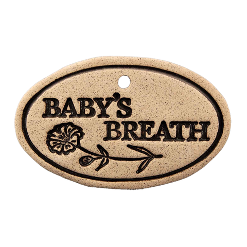 Garden Markers: white stoneware, 3.5