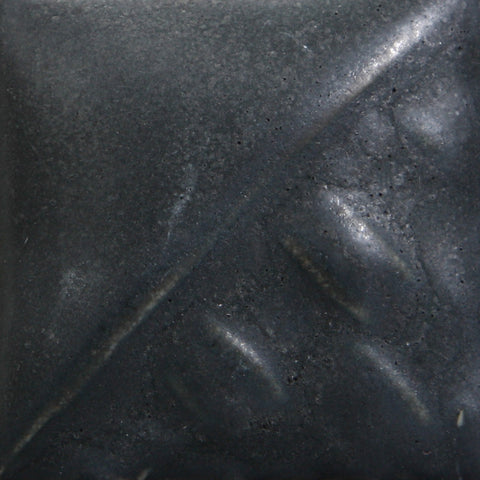 Black Matte Cone 6: Smooth matte finish allowing clay body traits to show; color darkens at Cone 10. Amaranth Stoneware Canada.
