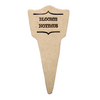 7.5x3-inch handcrafted Comic Latin plant stakes, perfect for witty plant labels. Durable, weatherproof, and fun! Handcrafted in Kingston, Ontario at Amaranth Stoneware.