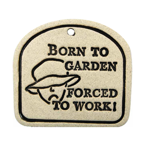 Handcrafted 4x3.5-inch weatherproof stoneware plaques with rustproof 14.5-inch hangers. Handcrafted in Kingston, Ontario at Amaranth Stoneware.