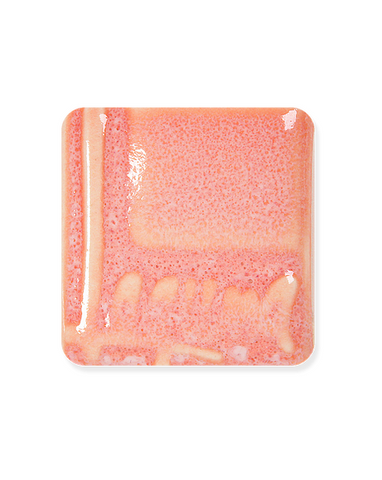 Peach glaze. Translucent Cream is the base glaze for the Mystic glaze series.
