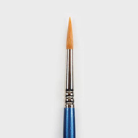 Perfect Touch brushes feature long tapered bristles for controlled glaze application and detailing. Durable Taklon, birch handle, brass ferrule. Amaranth Stoneware Canada.