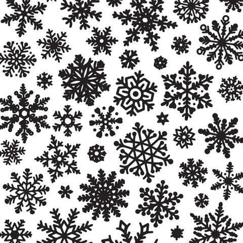 Clayshare - Snow Flakes - Underglaze Transfer - Amaranth Stoneware Canada