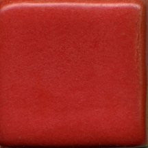 Cherry Satin glaze, bright true red with a soft finish that absorbs light. Amaranth Stoneware Canada.