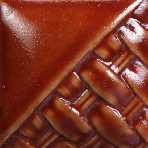 Cone 6: Rich maroon-red gloss glaze that develops a hazy purple float with heavier application; color darkens at Cone 10. Amaranth Stoneware Canada.