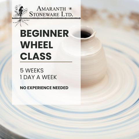 5 Week Beginner Pottery Wheel Class