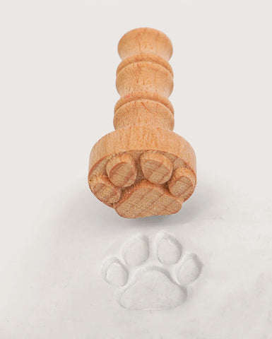 Paw - Clay Texture Stamp - Amaranth Stoneware Canada