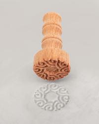 Wave - Clay Texture Stamp - Amaranth Stoneware Canada