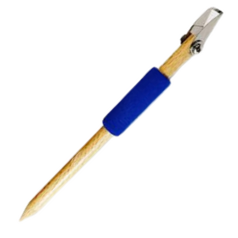 Affordable carving tool with a stainless steel tip for precise lines in leather-hard clay. 6
