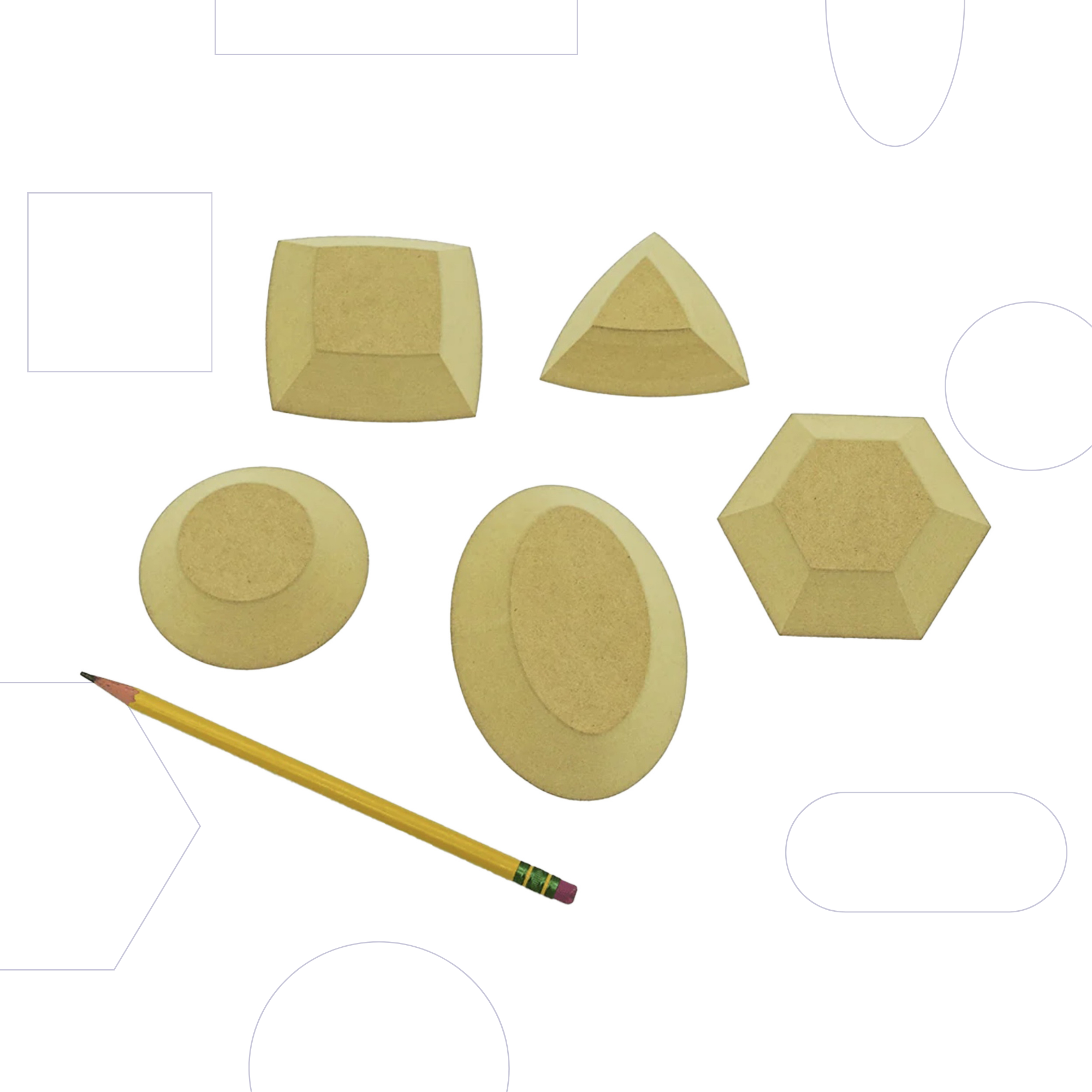 Wood drape molds for dinnerware and platters, durable and reusable fiberboard. Avoid wet conditions over 24 hrs. Amaranth Stoneware Canada.