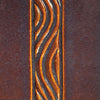 DL-33 Low Tide is a glossy iron glaze, transparent brown where thin and gray-green where thick. Amaranth Stoneware Canada.