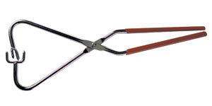 
Tongs for dipping bisque ceramics into glaze with sharp gripping points for minimal contact. 12