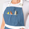 Denim - Split Leg Pottery Apron