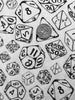 RPG Dice - Underglaze Transfer Sheet by Elan Pottery