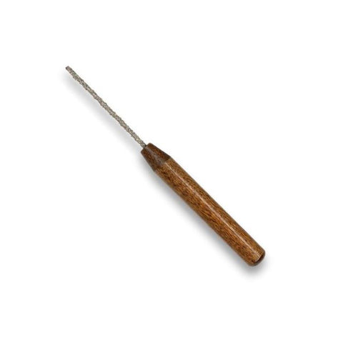 Tungsten Carbide-coated steel rod for enlarging holes or cutting through tough surfaces like glaze and bisque. 6