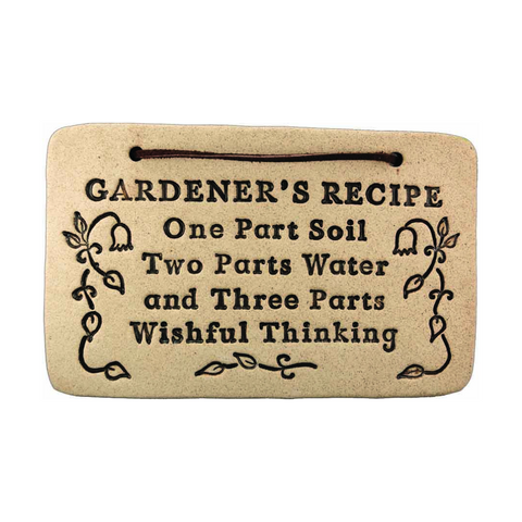 Weatherproof Stoneware Sayings: 7.5