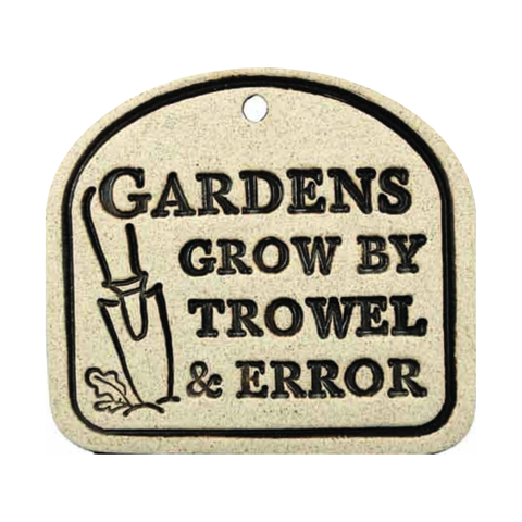 Handcrafted 4x3.5-inch weatherproof stoneware plaques with rustproof 14.5-inch hangers. Handcrafted in Kingston, Ontario at Amaranth Stoneware.